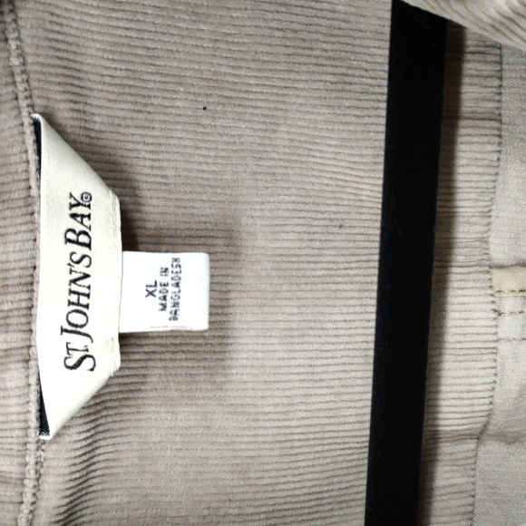 ST. John's Bay Tan Corduroy Jacket Size XL, w/Stretch - Picture 2 of 16